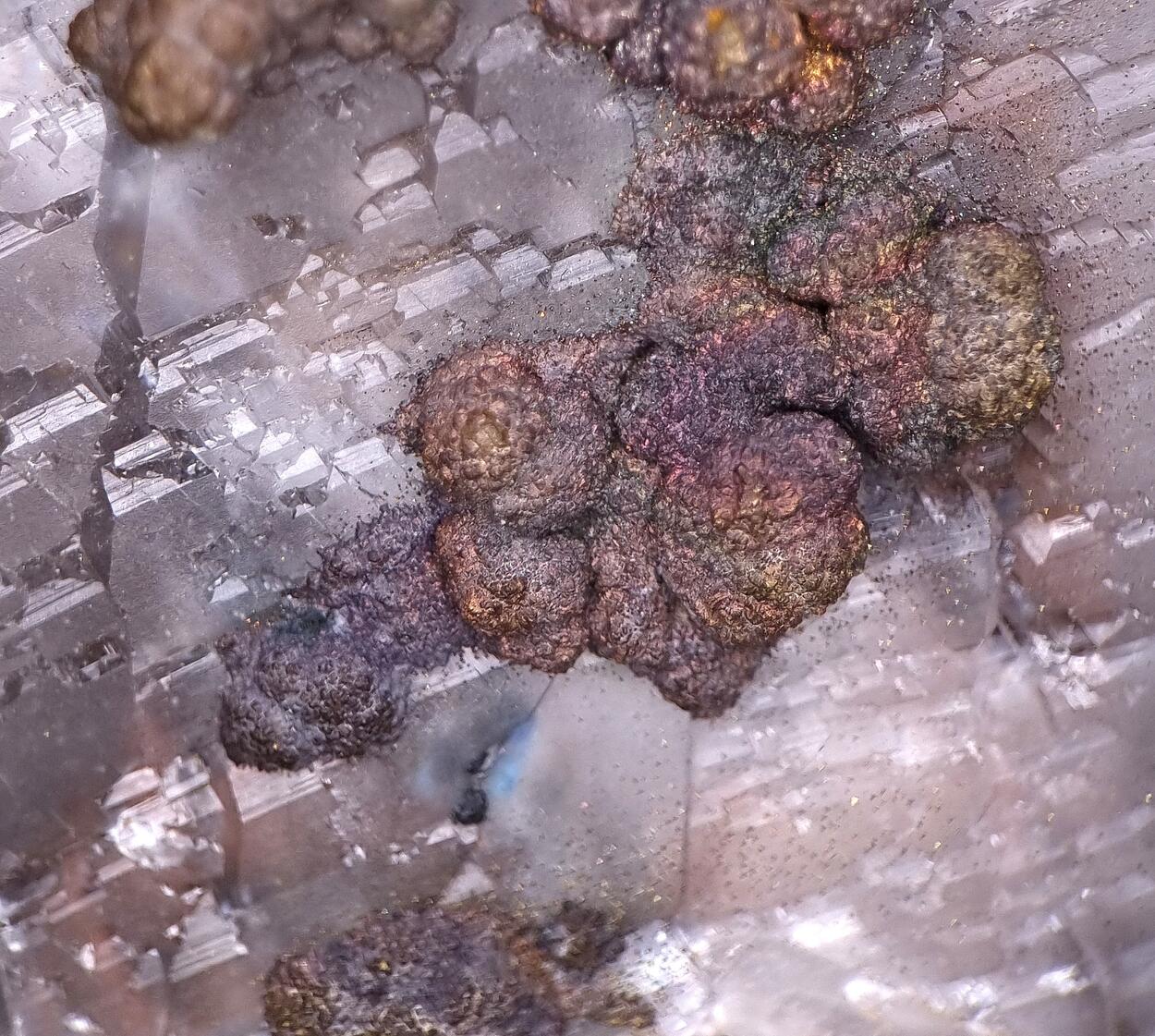 Calcite & Chalcopyrite Var Blister Copper