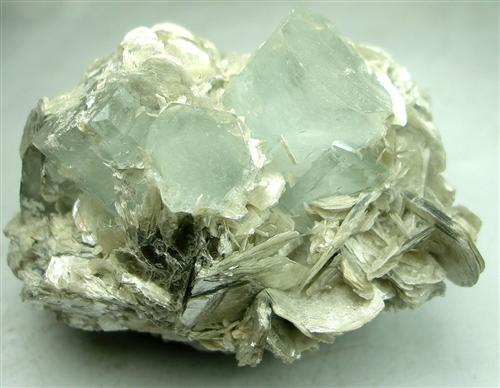 Aquamarine With Muscovite