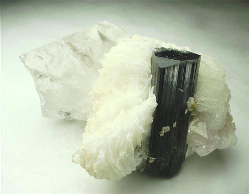 Elbaite With Albite Topaz & Quartz