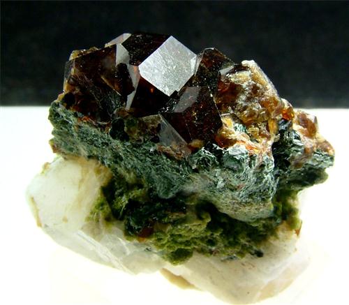 Andradite With Calcite