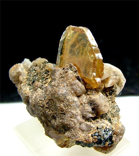 Titanite With Calcite & Aegirine