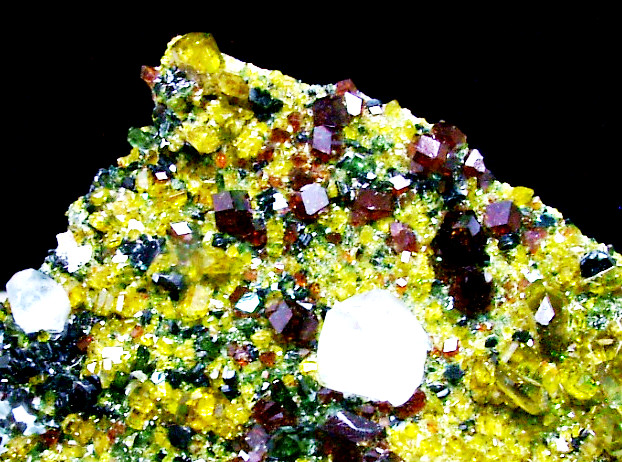 Andradite With Epidote & Calcite