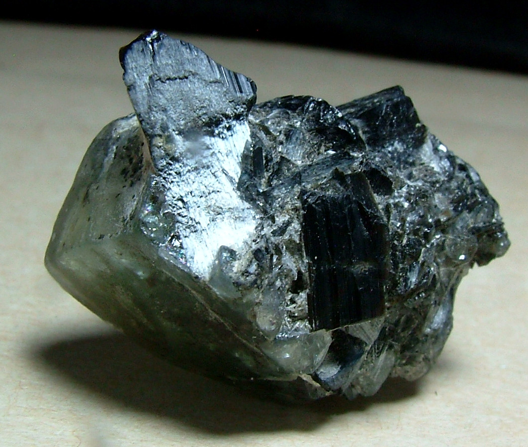 Hydroxylherderite With Tourmaline Var Schorl