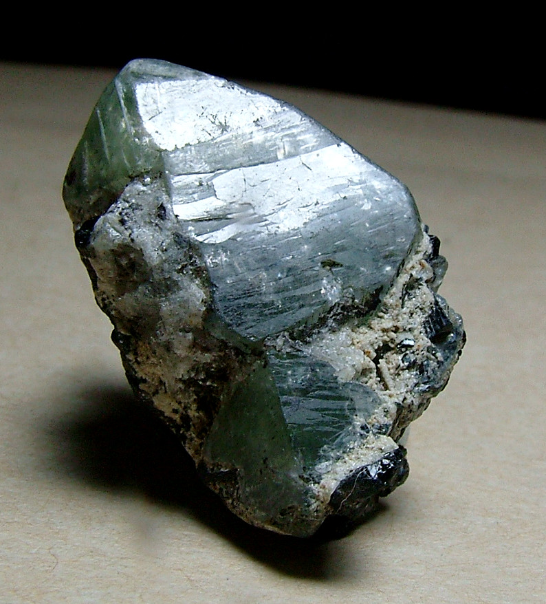 Hydroxylherderite With Tourmaline Var Schorl