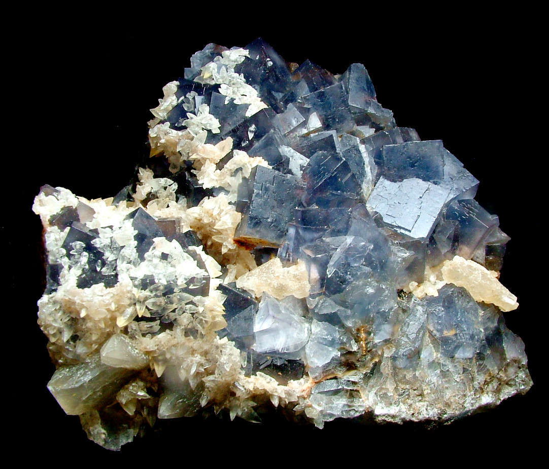 Fluorite With Calcite