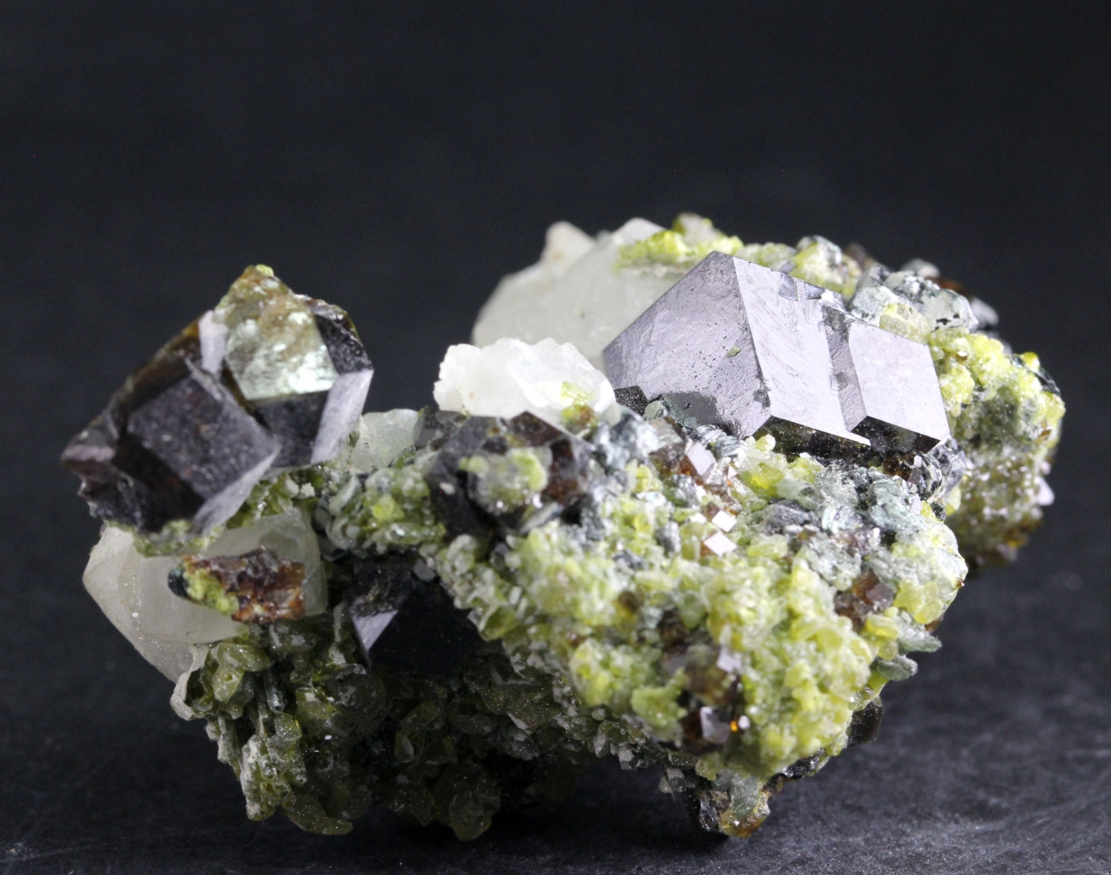 Andradite With Epidote & Calcite