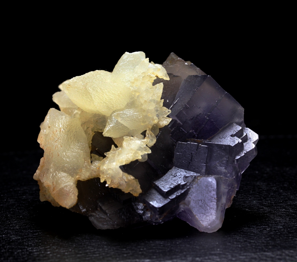 Fluorite With Calcite