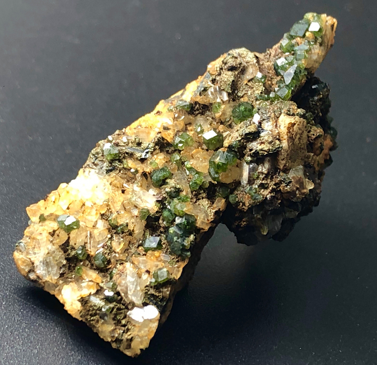 Demantoid With Quartz