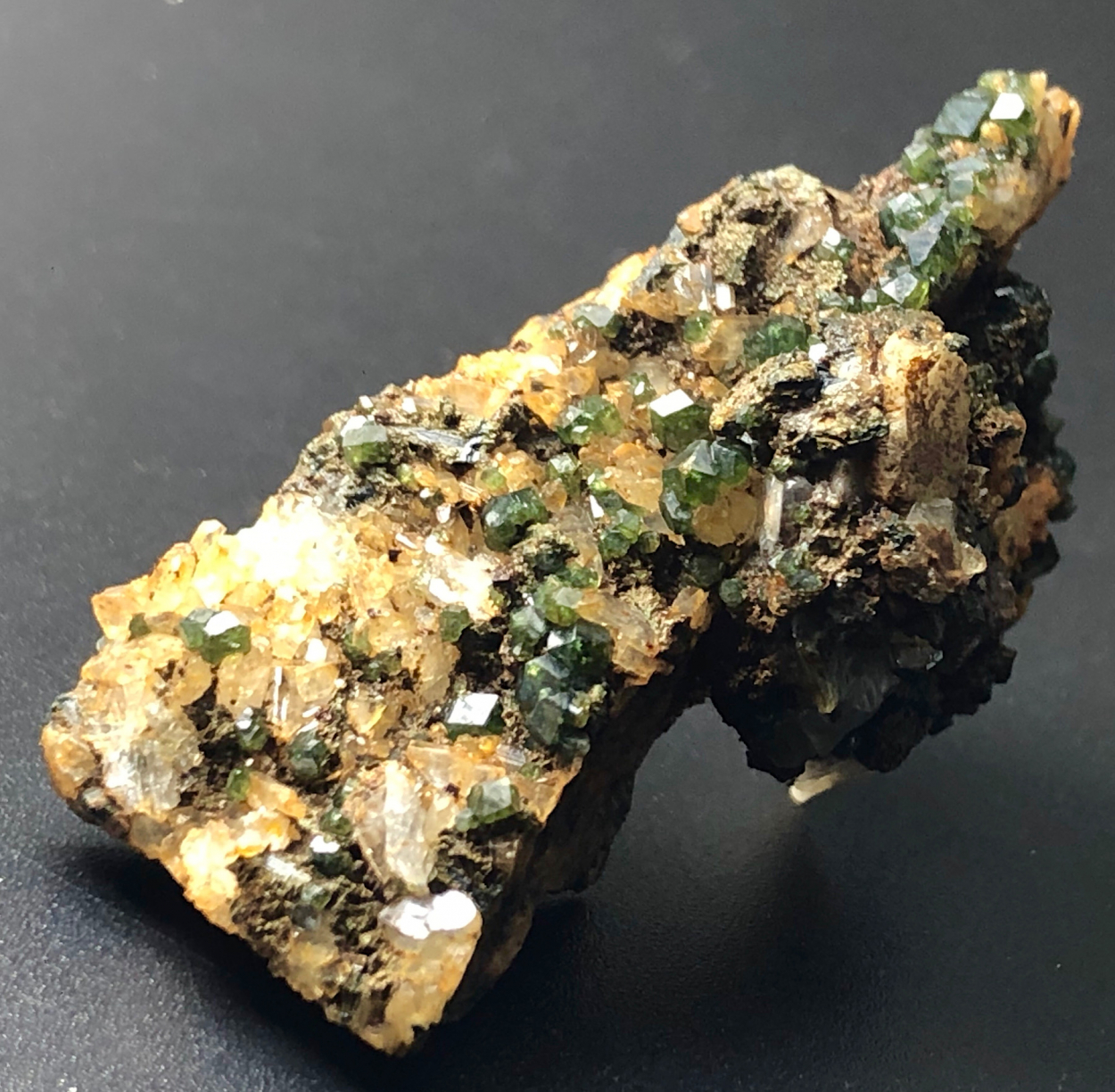 Demantoid With Quartz