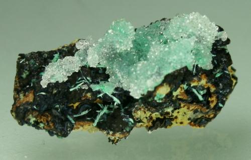 Quartz With Malachite Inclusions