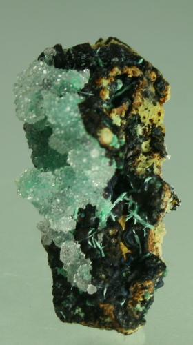 Quartz With Malachite Inclusions