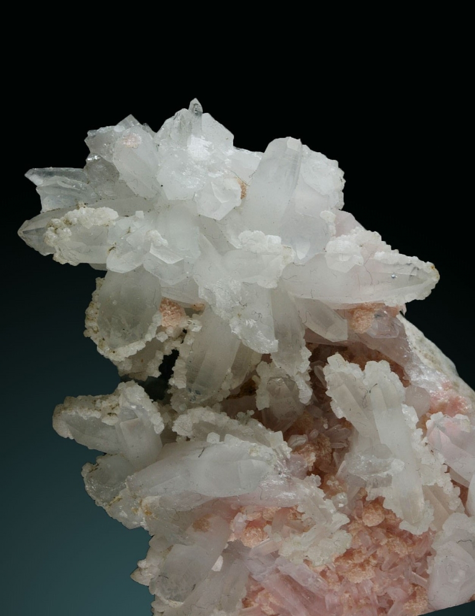 Rhodochrosite & Quartz