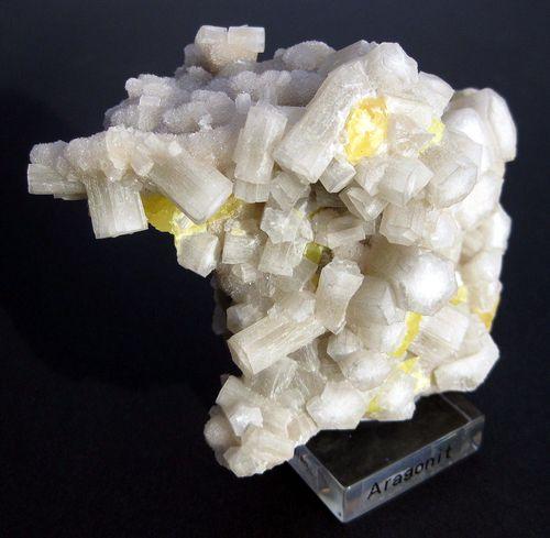 Aragonite With Native Sulphur