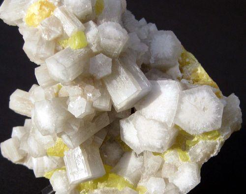 Aragonite With Native Sulphur