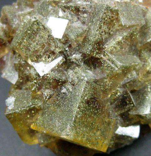 Fluorite With Chalcopyrite