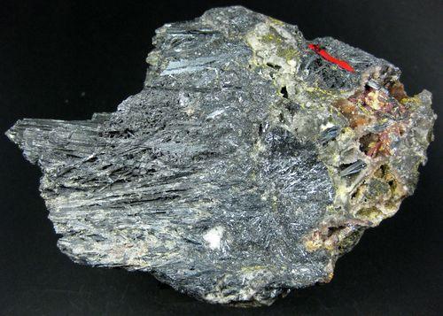 Peretaite Metastibnite Stibiconite & Klebelsbergite On Stibnite