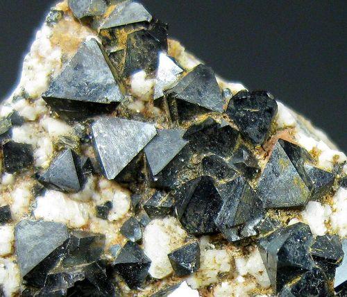 Magnetite With Feldspar Group & Quartz