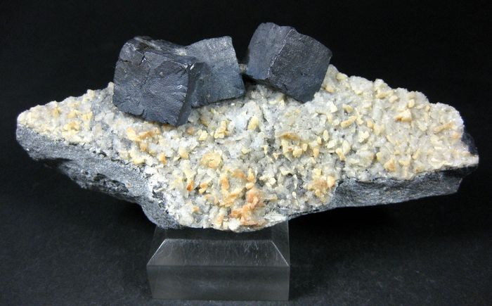 Galena With Ankerite On Calcite