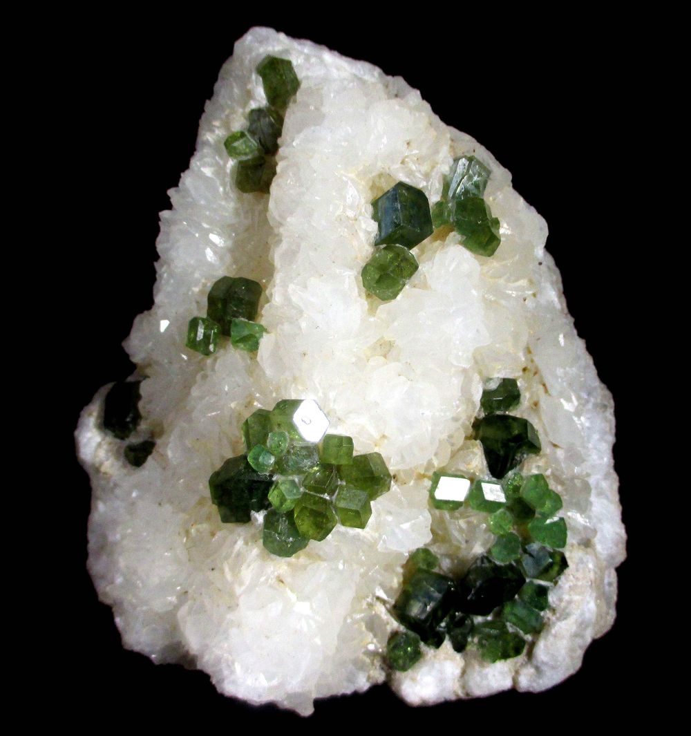 Demantoid & Calcite