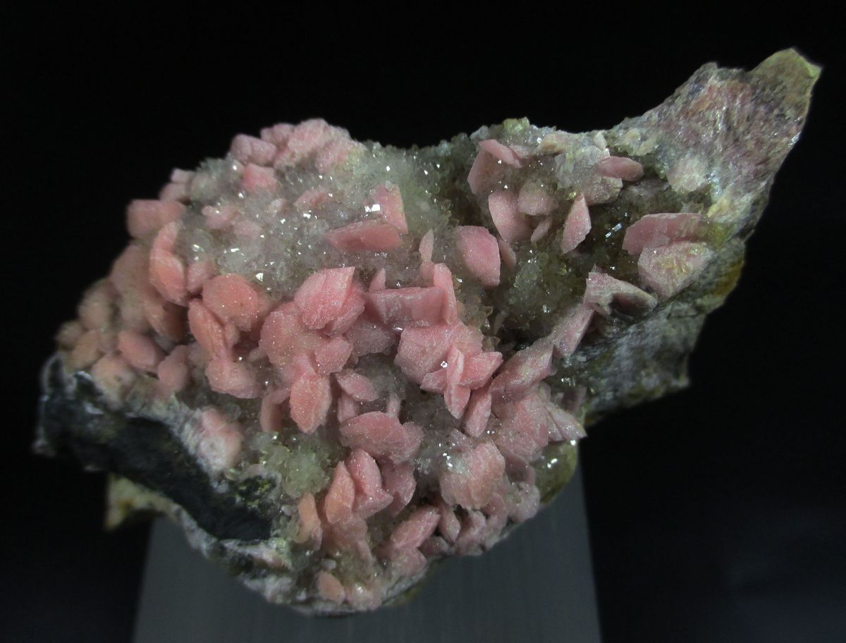 Rhodochrosite & Quartz