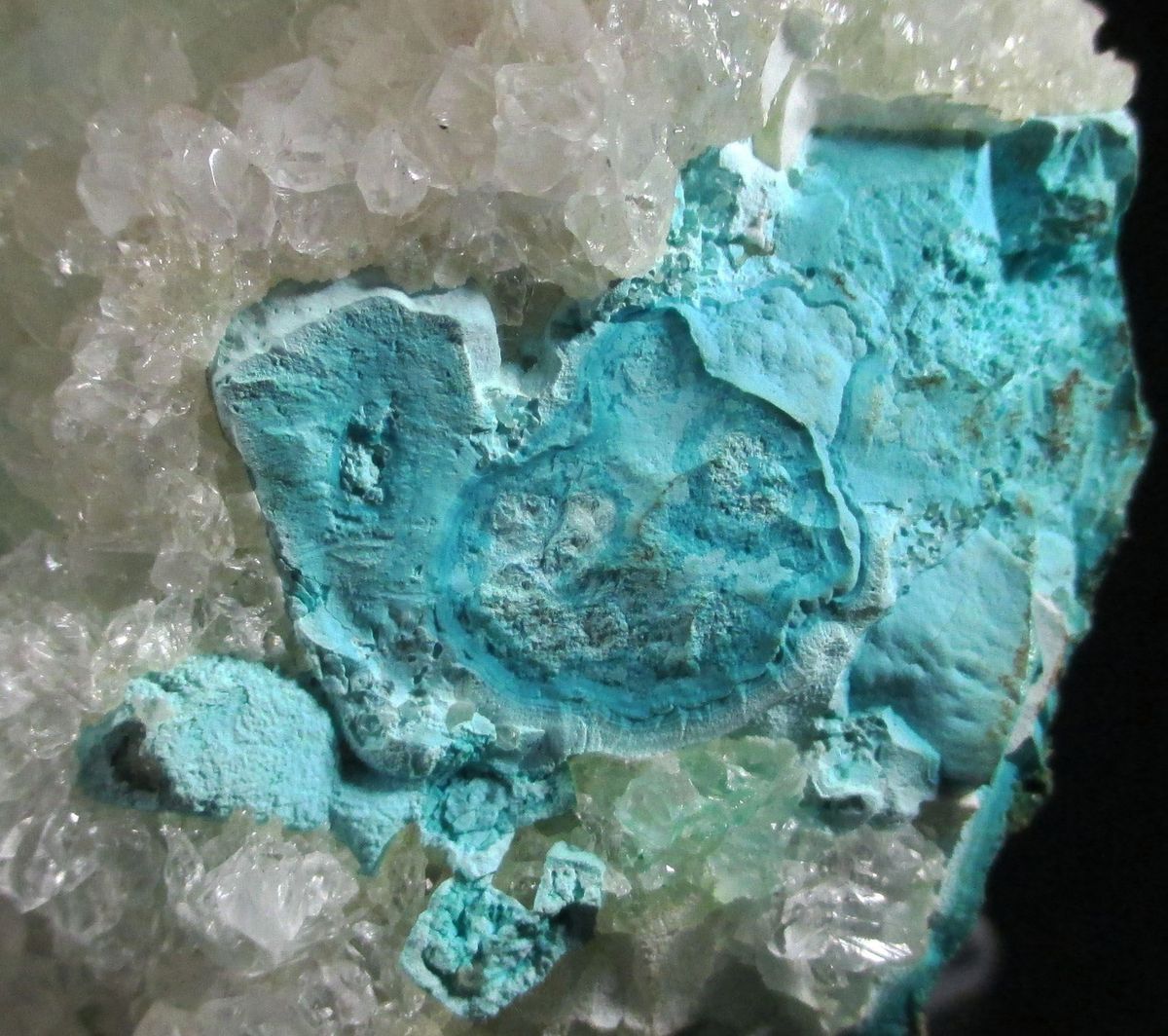 Plancheite Psm Calcite Shattuckite Malachite & Quartz