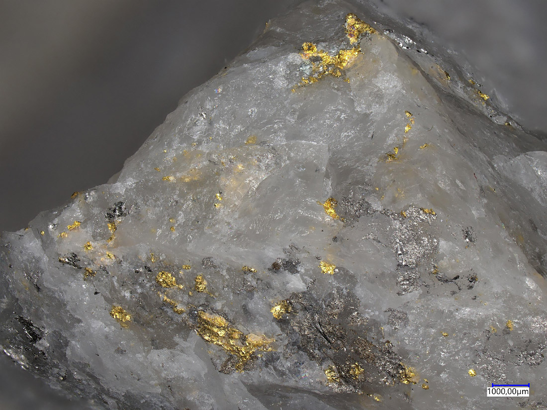 Native Gold Tsumoite & Tellurobismuthite