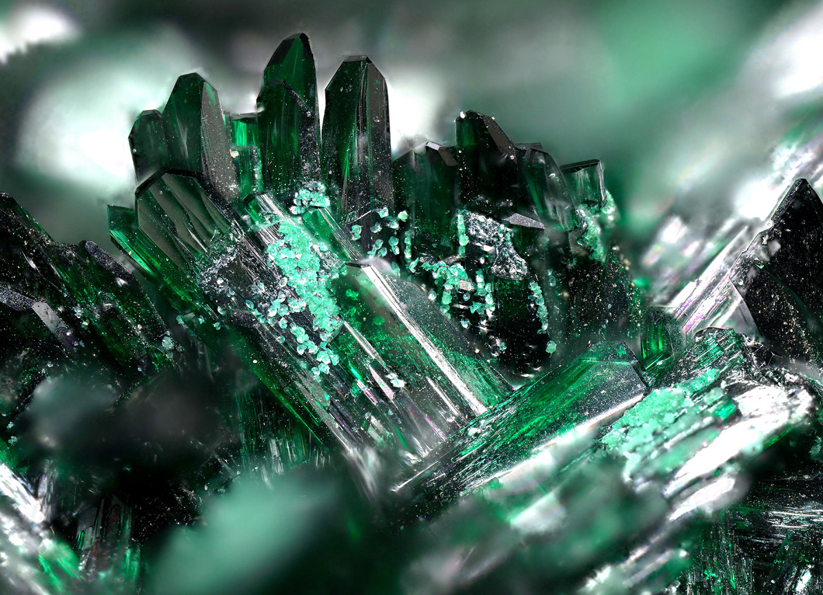 Pseudomalachite On Atacamite