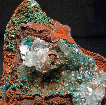 Aurichalcite Inclusions In Hemimorphite & Calcite