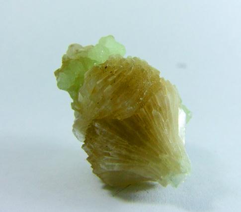 Stilbite On Prehnite