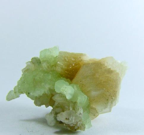 Stilbite On Prehnite