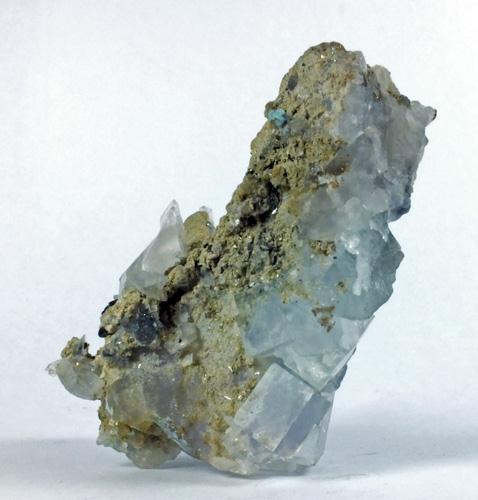 Fluorite & Calcite On Quartz