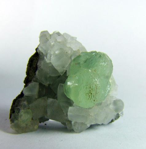 Prehnite On Calcite