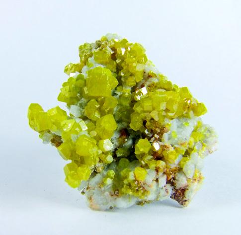 Pyromorphite On Quartz