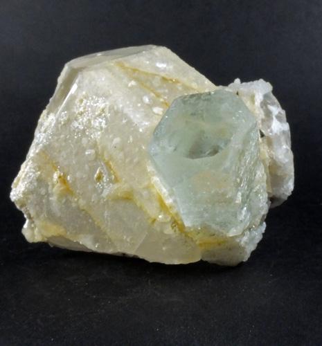 Aquamarine On Quartz