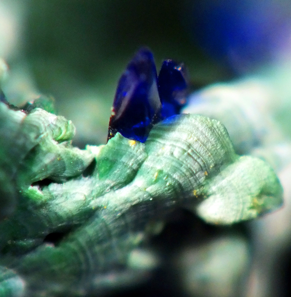 Azurite Malachite On Cuprite