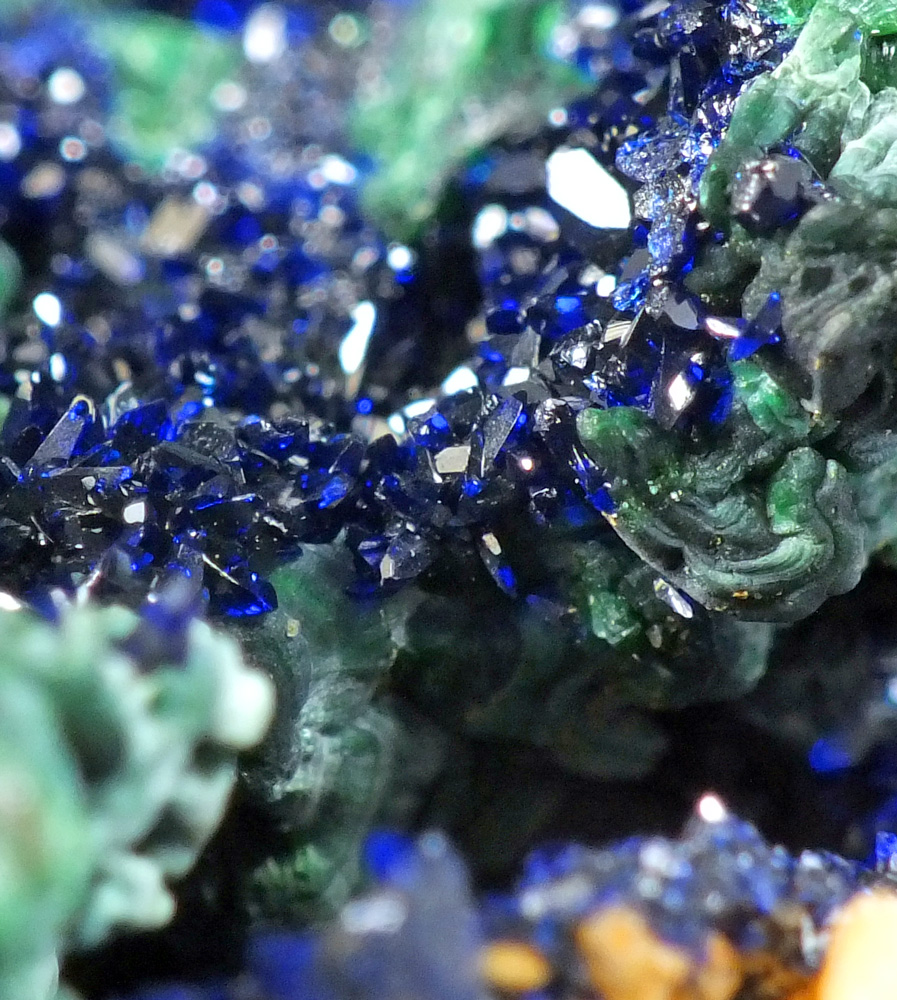 Azurite Malachite On Cuprite