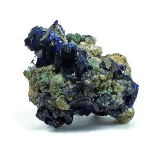 Azurite On Cerussite