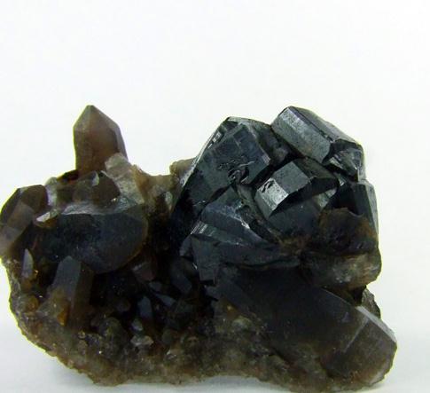 Cassiterite On Smoky Quartz