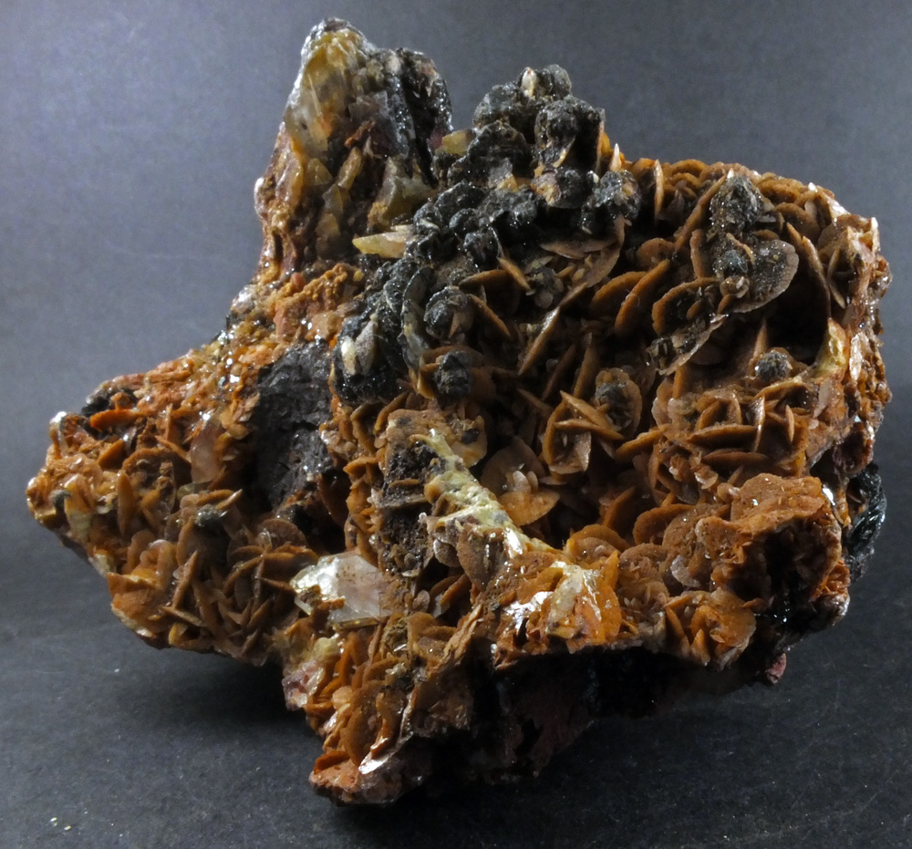 Chalcocite & Hematite In Baryte