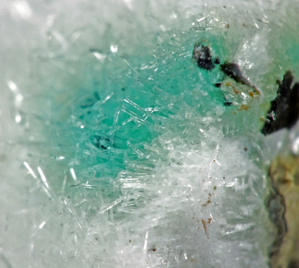 Connellite Native Copper & Natrolite