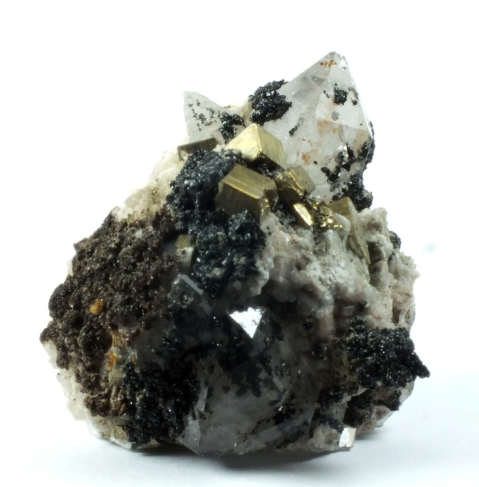 Manganbabingtonite Quartz & Pyrite