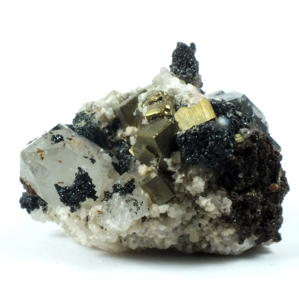 Manganbabingtonite Quartz & Pyrite