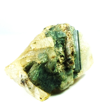 Elbaite In Quartz