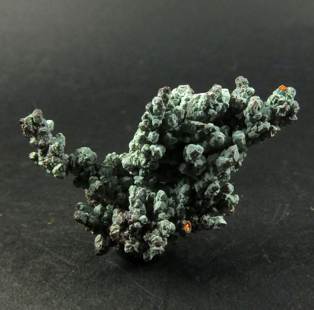 Langite On Native Copper