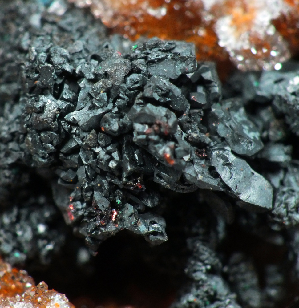 Native Copper Cuprite On Quartz