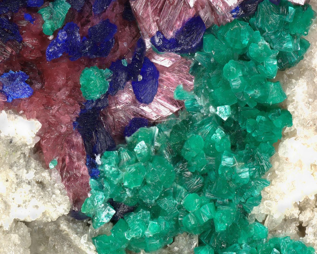 Tangdanite & Azurite & Erythrite