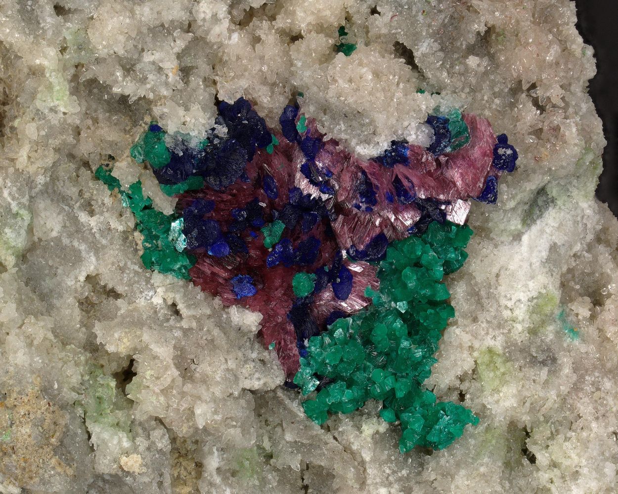 Tangdanite & Azurite & Erythrite