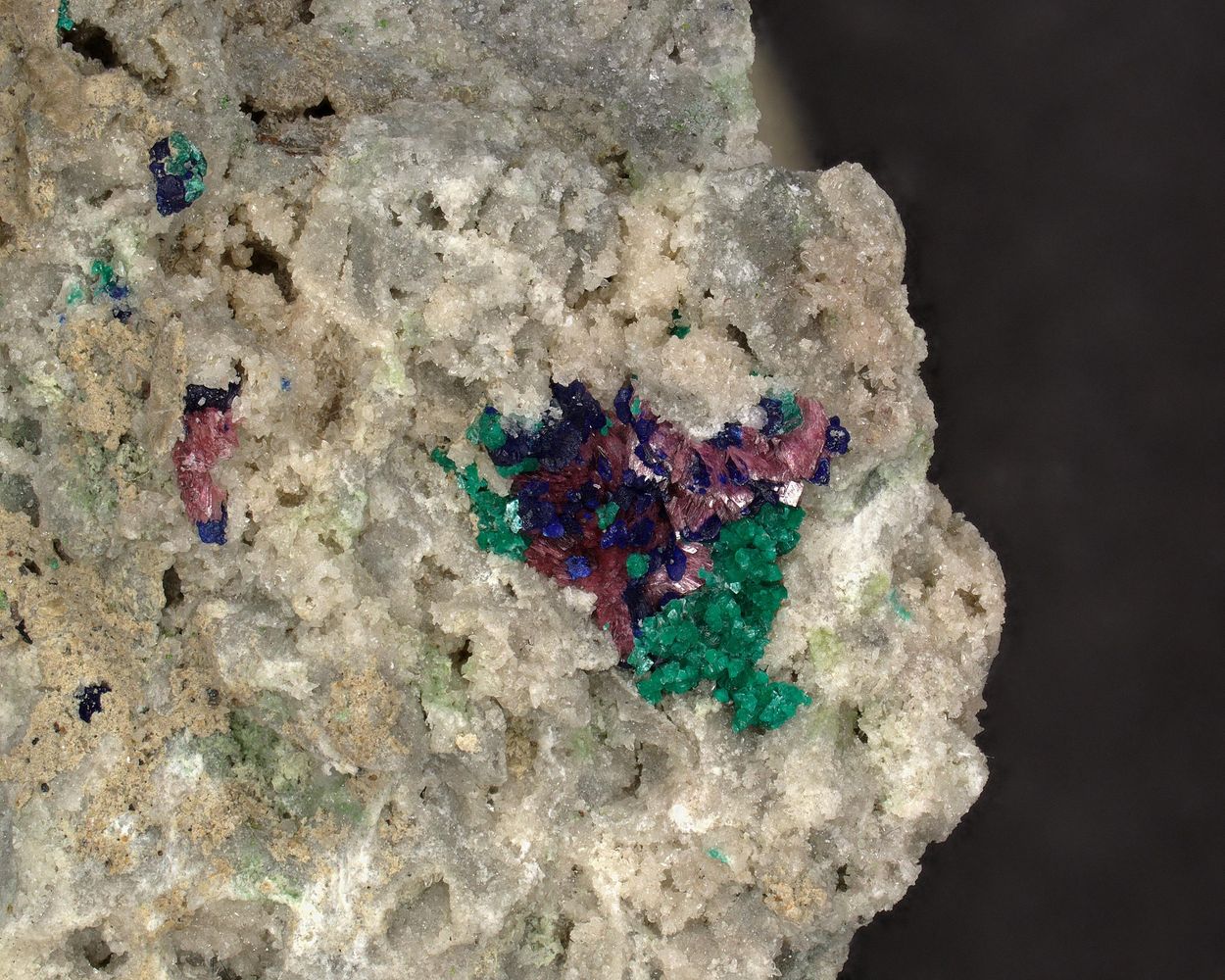 Tangdanite & Azurite & Erythrite