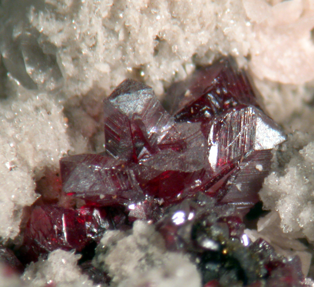 Proustite Mesitine Spar & Quartz