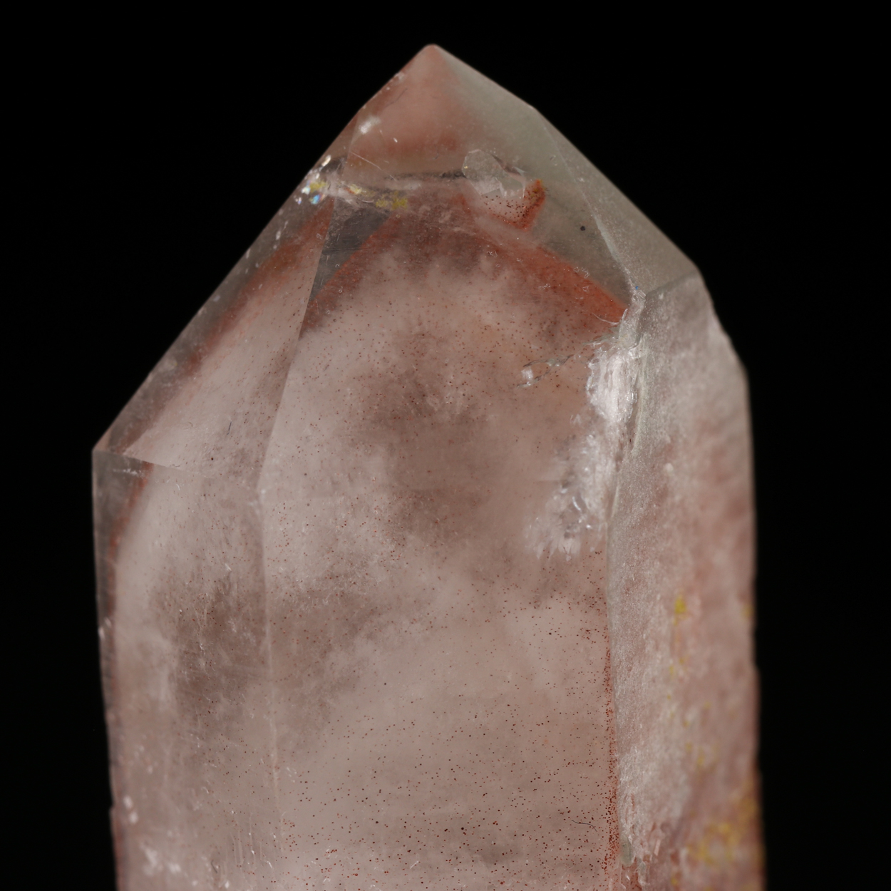 Quartz With Ajoite & Hematite Inclusions